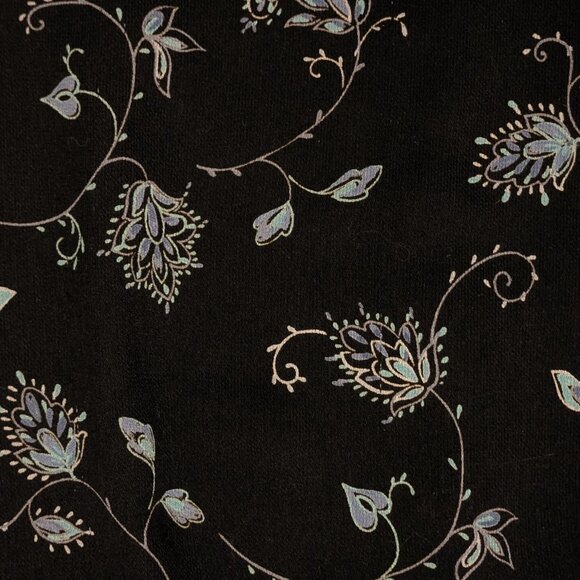 Hillard & Hanson 90s Vintage whimsigoth floral black skirt - Picture 6 of 6